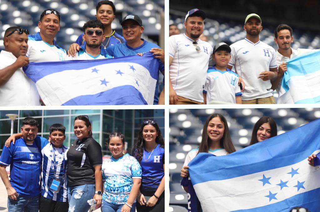 Bellas chicas y entusiasmo: aficionados de Honduras ponen a vibrar el NRG Stadium por la Copa Oro 2023