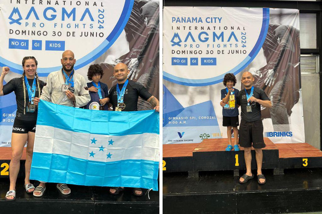 Academia Jaguar Jiu Jitsu brilla en el International Magma Pro Fights en Panamá al ganar ocho medallas de Oro y plata