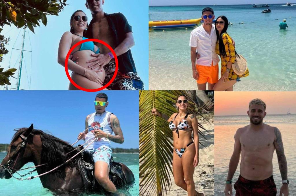 Así son las vacaciones de los futbolistas de Liga Nacional: jugador de Olimpia presume que será padre y esposa de DT deslumbra