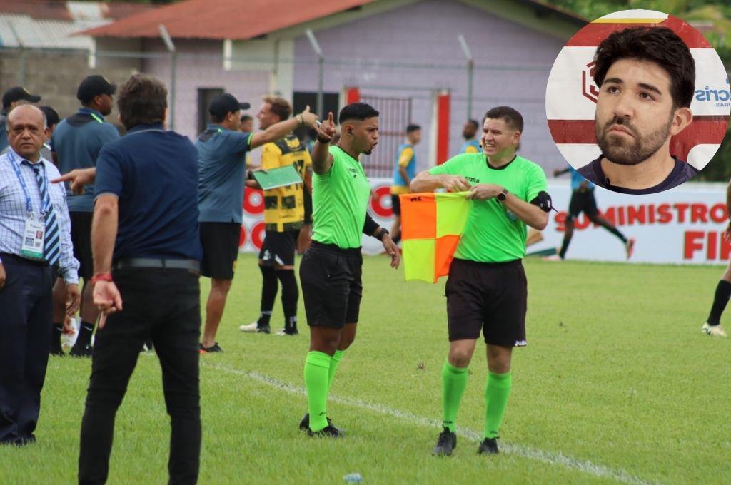 Hijo de Vargas reacciona incómodo por el arbitraje ante Real España: “Se empañó totalmente el partido”