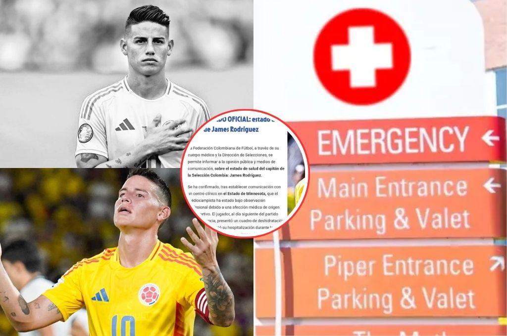 James Rodriguez está hospitalizado a dos meses del Mundial 2026: este es el estado de salud del capitán colombiano