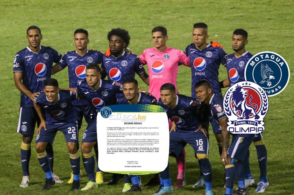 Directiva del Motagua lanza comunicado y explica los casos de intoxicación que sufrieron sus futbolistas previo al clásico con Olimpia