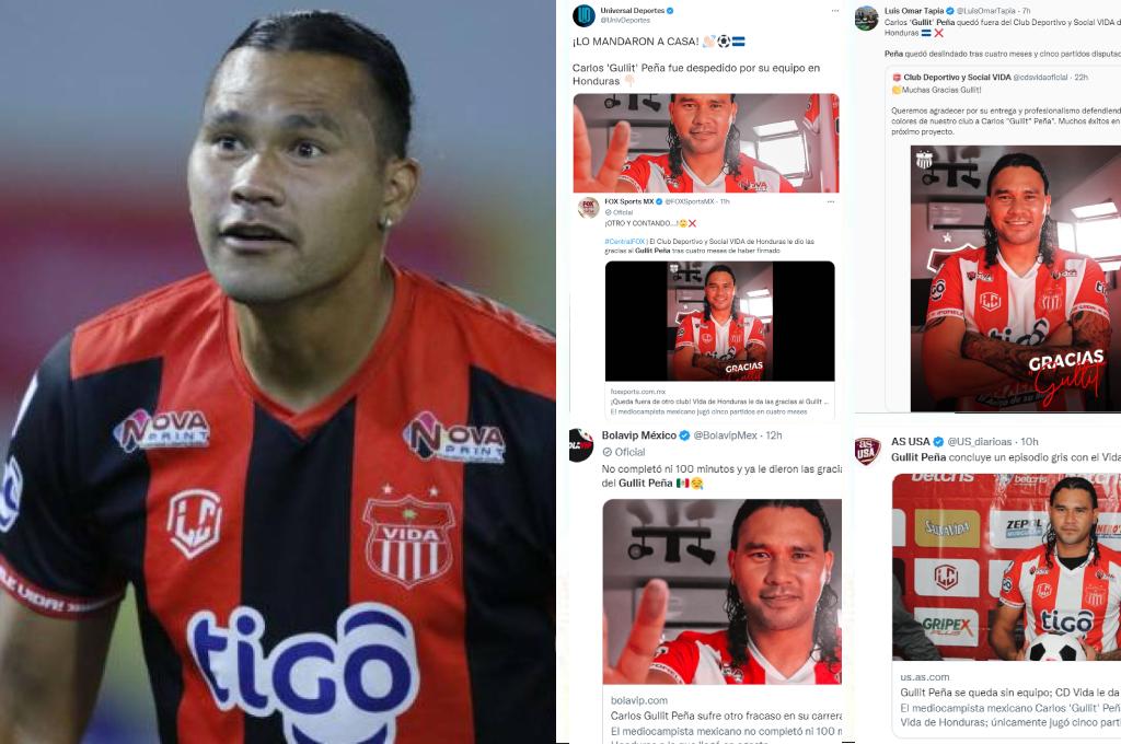 “Otro fracaso más” y “lo mandaron a casa”: prensa mexicana es dura con Gullit Peña tras salida del Vida