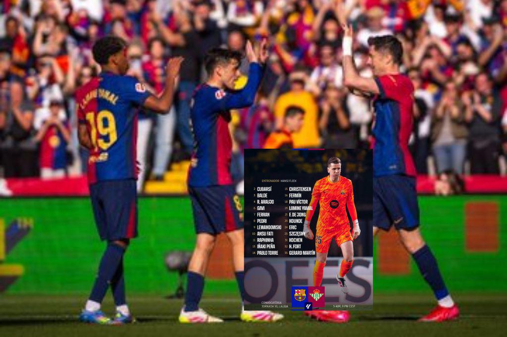 Baja sensible y este es su reemplazo: la convocatoria del Barcelona para mantener el liderato de la Liga Española