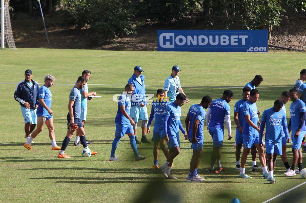 ¡Con nuevo fichaje y Auzmendi! Así fue el último entrenamiento de Diego Vázquez con Motagua previo a enfrentar al Olancho FC