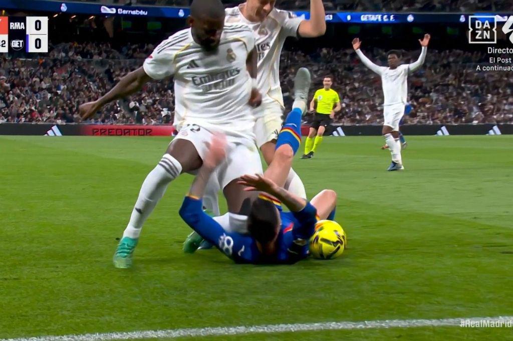 El tremendo error del VAR en el triunfo del Getafe, jugador del Madrid expulsado por una tontería y otro desastre en el Bernabéu