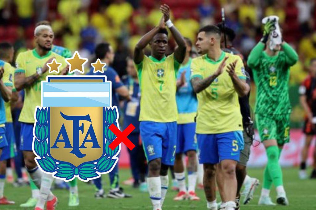 Argentina celebra el duro golpe que recibió Brasil: las cuatro bajas que tendrá en las eliminatorias sudamericanas