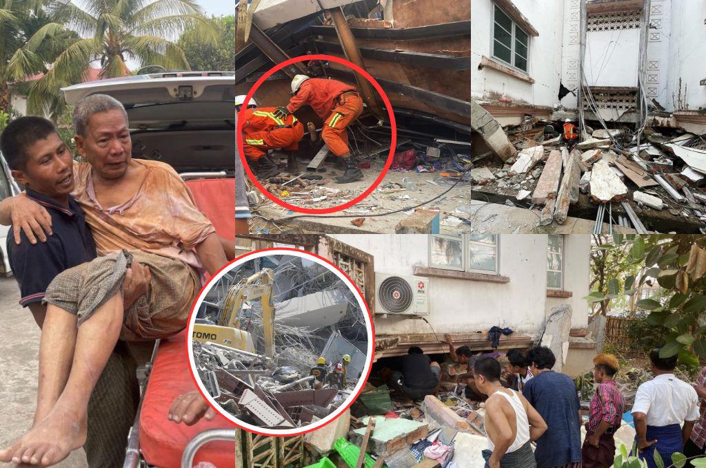 Las catastróficas imágenes del terremoto en Birmania y Tailandia: Llevamos más gente al cementerio que al hospital