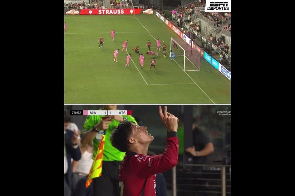 Messi se burló y le gritó en la cara a uno del Atlas, el VAR le echa la mano al Inter Miami y Keylor Navas es el héroe de Pumas