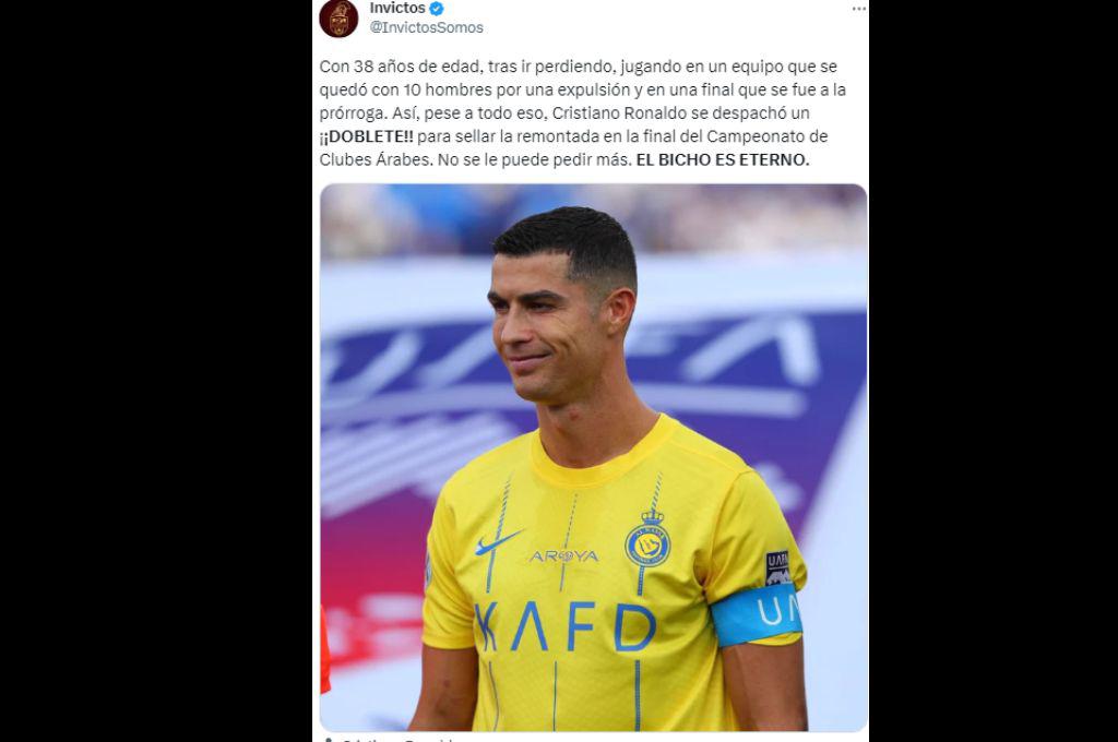 “El hombre de los retos”, “CR7 remontó solo la final”: la prensa se rinde ante Cristiano Ronaldo tras ganar la Champions Árabe