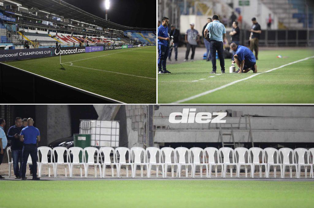 Polémica: Motagua y Cincinnati usarán sillas plásticas en banquillos improvisados para cumplir con Concacaf