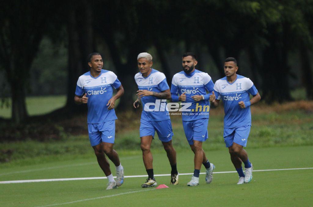 Así fue el entreno de Honduras tras el gane ante México: alegría total de Luis Palma y el jugador que trabajó en solitario