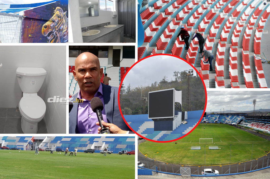 Instalación de fibra óptica y reparación total de sanitarios: Los nuevos cambios que ya luce el estadio Nacional de Tegucigalpa