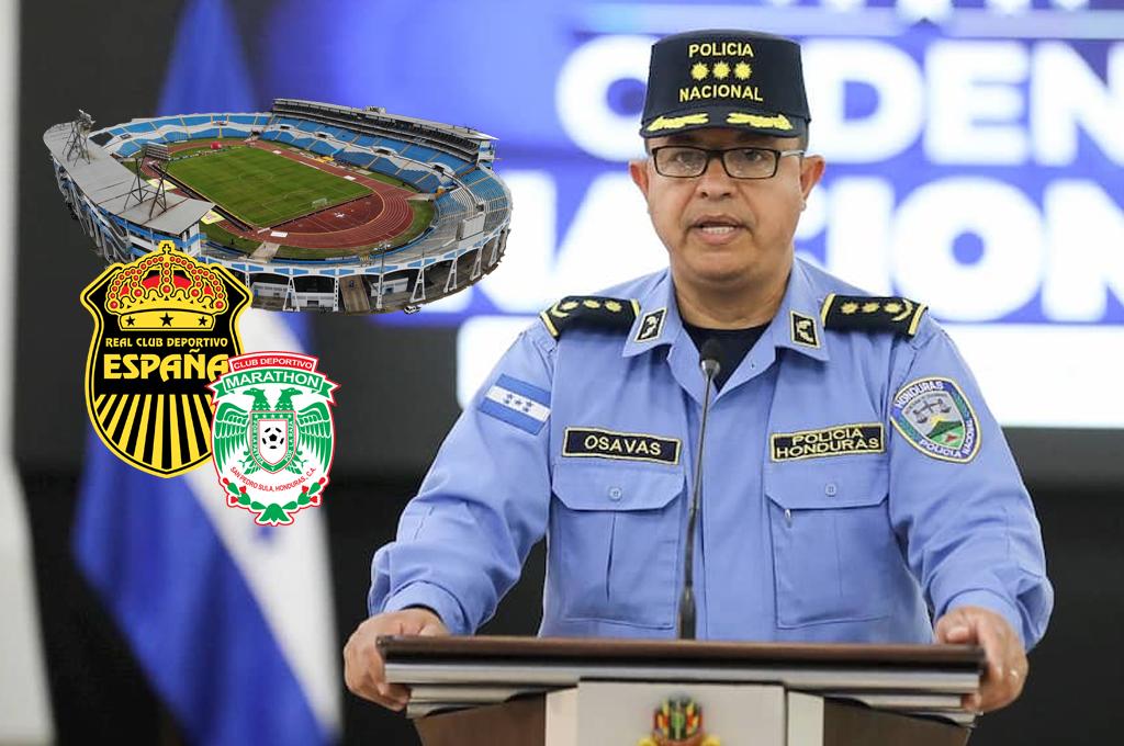 Comisionado de la Policía adelanta cómo trabajarán la seguridad para el Real España-Marathón: ¿El estadio Olímpico o Morazán?