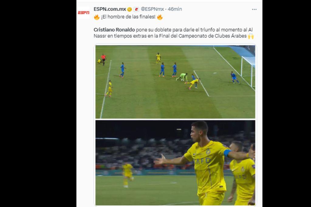 “El hombre de los retos”, “CR7 remontó solo la final”: la prensa se rinde ante Cristiano Ronaldo tras ganar la Champions Árabe