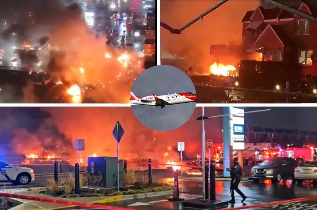 ¡Nueva tragedia! Un avión cae en zona residencial en Filadelfia, se reportan casas quemadas y varios muertos