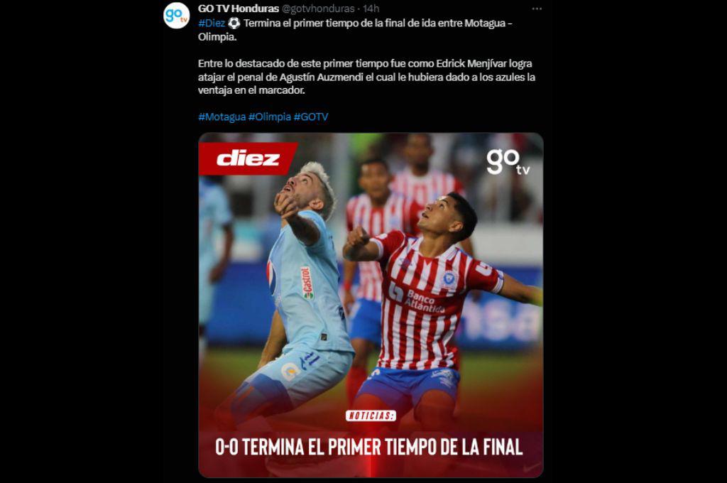 “Pudo terminar el invicto” “los azules fueron superiores”: así reaccionó la prensa tras el empate entre Motagua y Olimpia