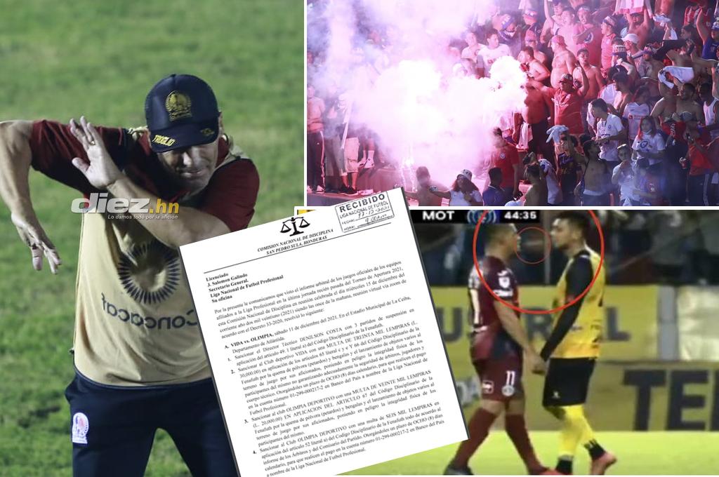 Comisión de Disciplina aplica fuertes multas a los clubes semifinalistas y perdona al jugador Mayron Flores por escupitajo