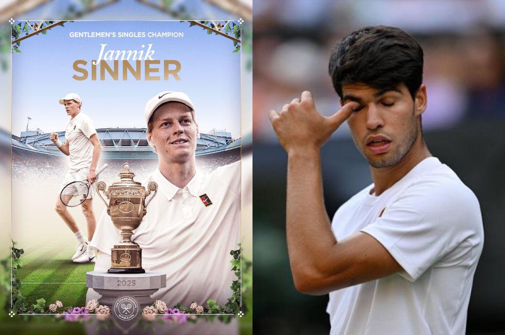 OFICIAL: los millones que ganó Jannik El Robot Sinner tras vencer a Carlos Alcaraz y llevarse Wimbledon a casa