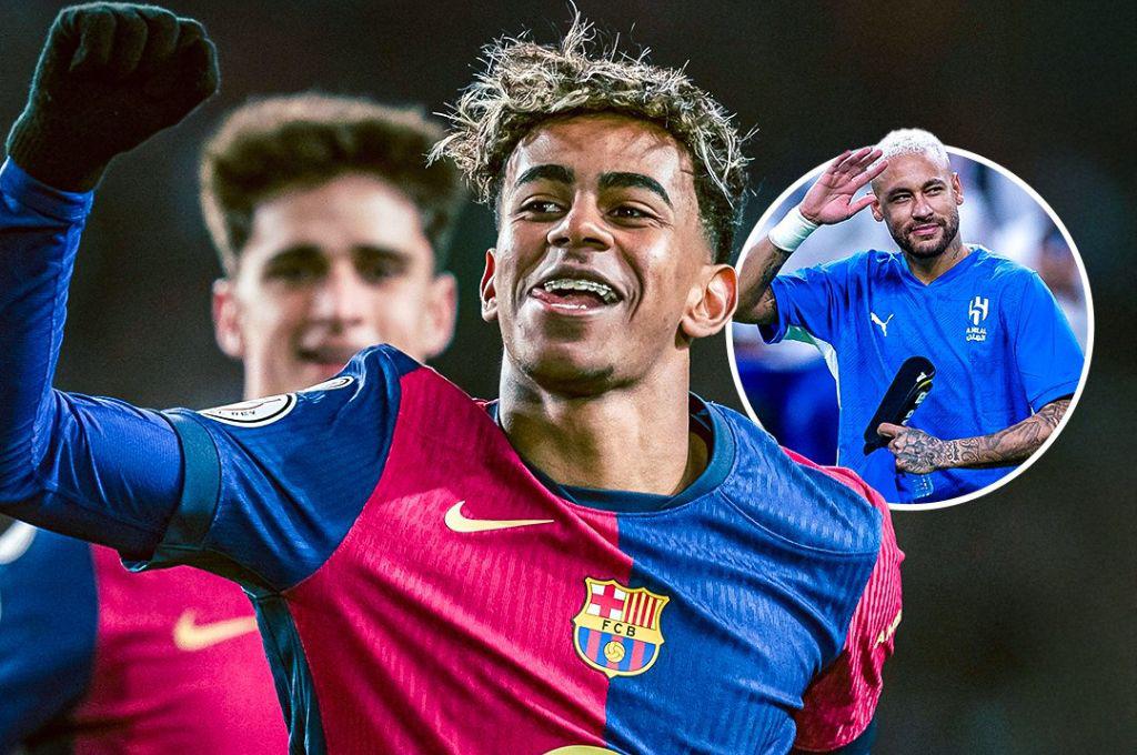 Neymar se olvida de Vinicius y  sorprende a Lamine Yamal con mensaje por su nivel: “baila, estás muy...”