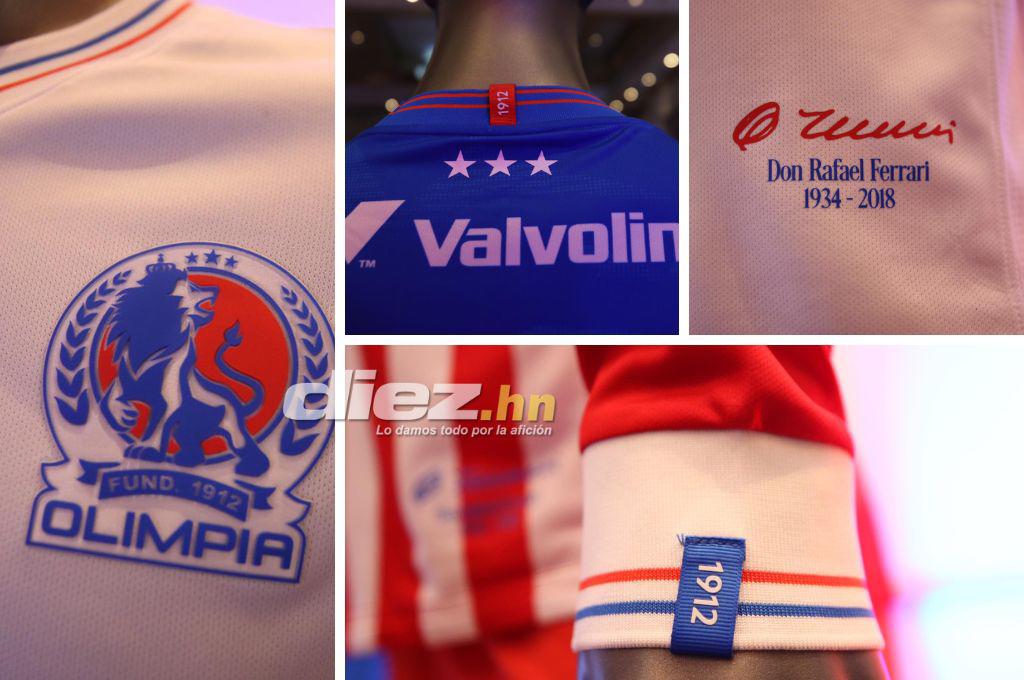 Así son las nuevas camisas del Olimpia: Homenaje a Rafael Ferrari, los detalles de lujo del diseño y su precio