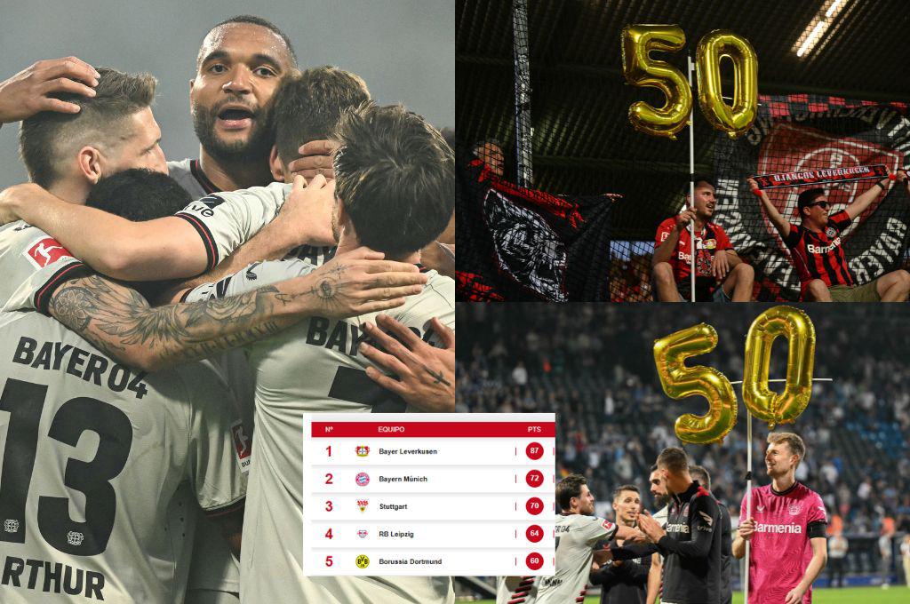 Xabi Alonso es inigualable: Leverkusen se convierte en el primer club en alcanzar los 50 partidos invictos en las ligas TOP de Europa