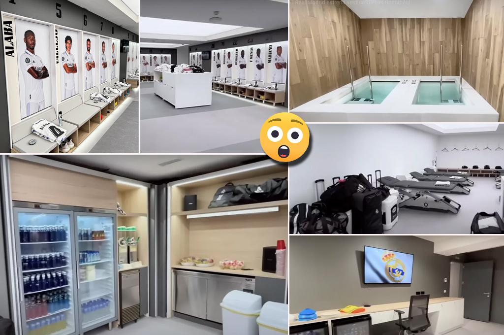 ¿Sin lujos? Así es el nuevo vestuario del Real Madrid en el Bernabéu y el gran invernadero bajo tierra para guardar el césped