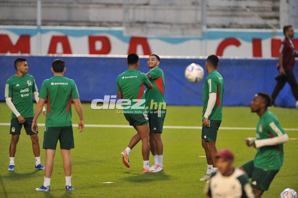Así fue el entrenamiento de la selección de México en el estadio Nacional Chelato Uclés: Risas y con todas sus figuras