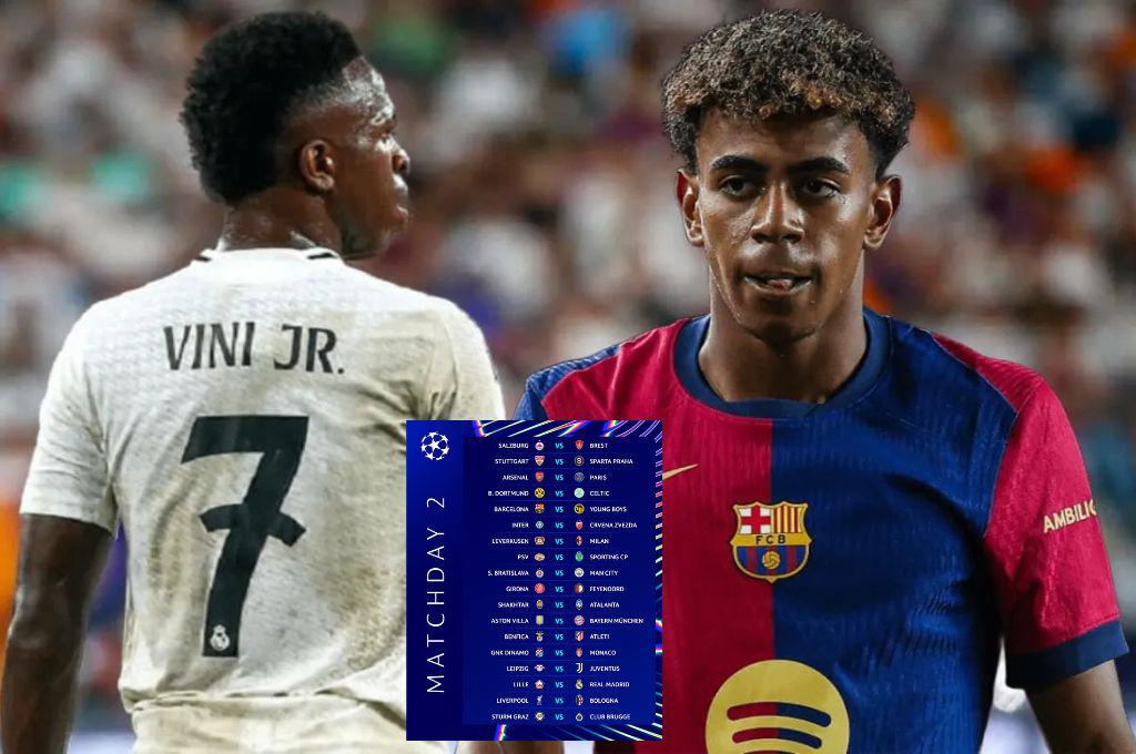 Partidos de mañana 1 de octubre de 2024 en la Champions League; se juega la jornada 2