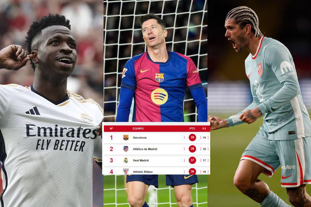 El 2024 cierra con nuevo líder: así quedó la tabla de posiciones de LaLiga tras el triunfo del Atlético ante el Barcelona