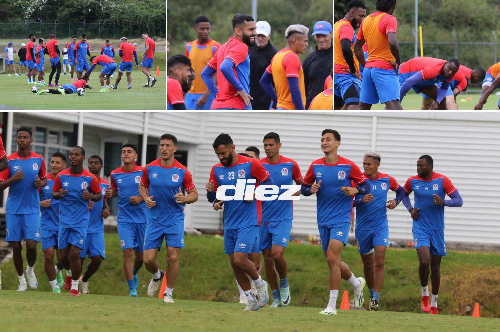 Risas, bromas y la foto de Pedro Troglio con el Chelito: Así fue el entreno del Olimpia previo a la semifinal ante Olancho FC