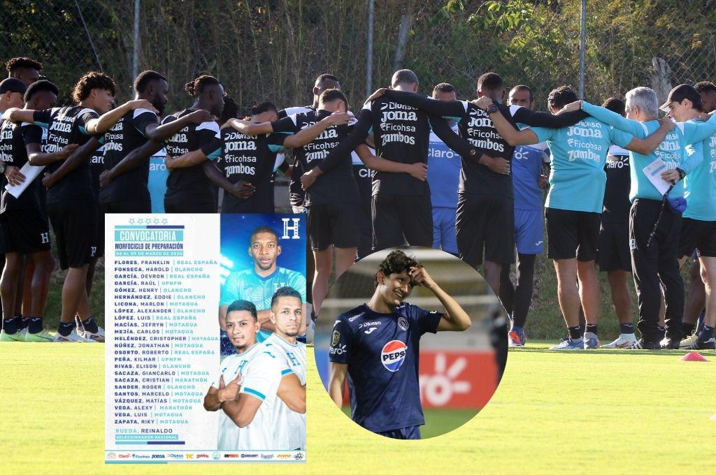Los convocados de Honduras para el último morfociclo de cara a los partidos ante Bermudas; el hijo de Diego Vázquez en la lista