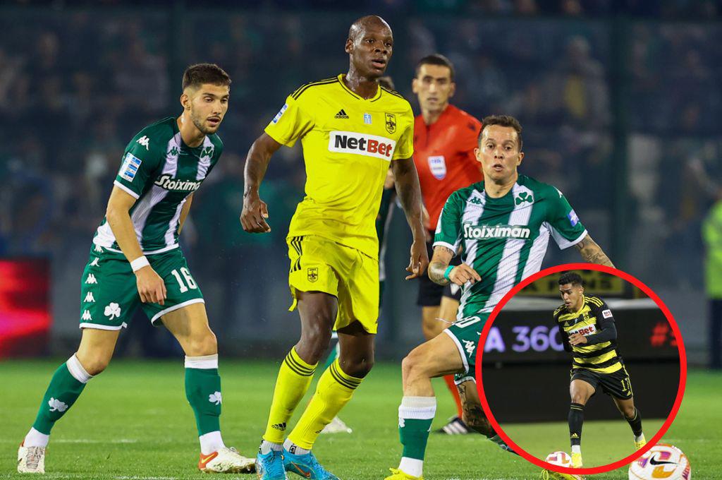 Luis Palma sale expulsado en derrota de último minuto contra el líder Panathinaikos; Edwin Rodríguez sigue sin debutar