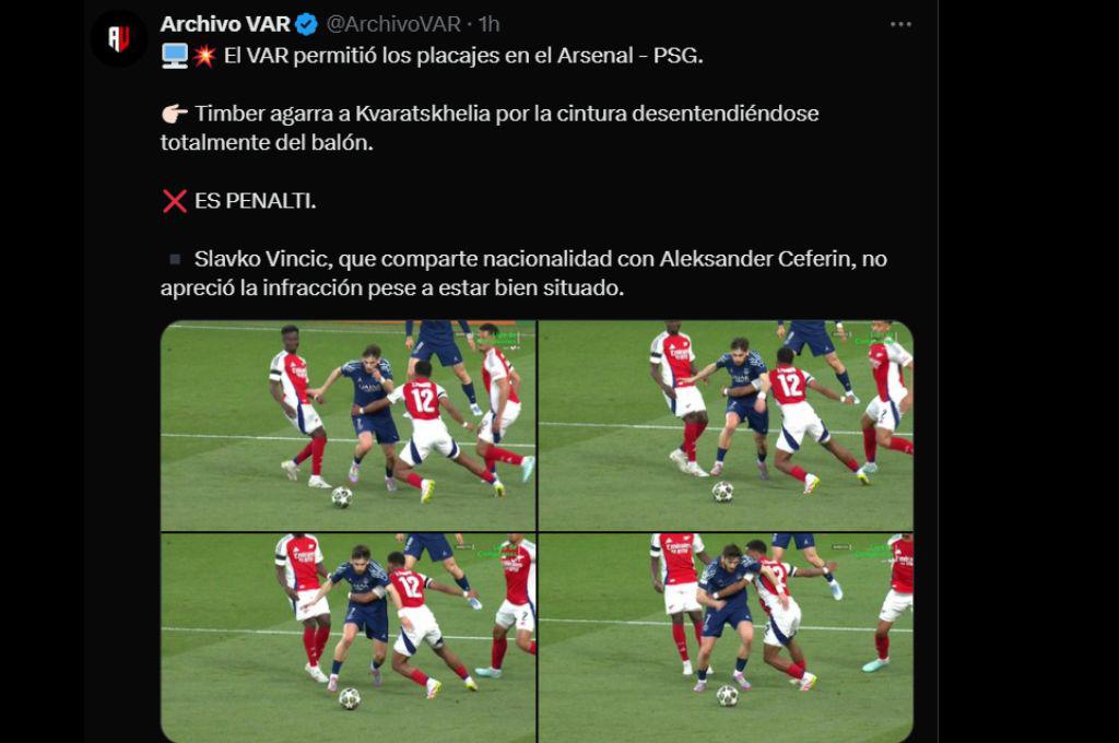 El penalón que el VAR y el árbitro no vieron, la burla de Dembélé al Arsenal y la estrella que acaricia el Balón de Oro