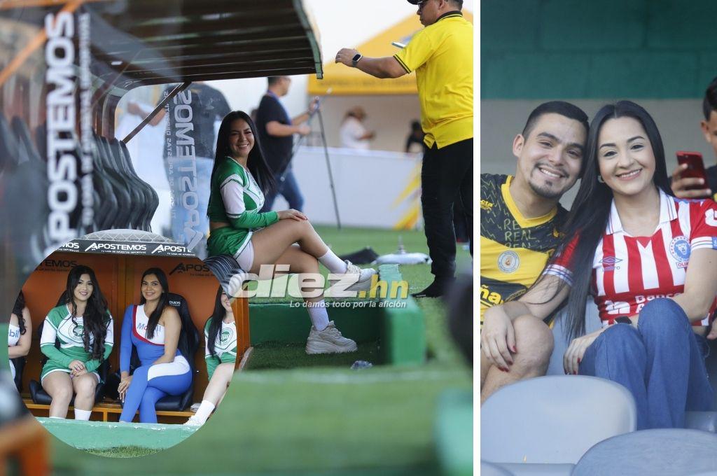 Muchas bellezas y gran ambiente en el estadio Morazán para el clásico entre Real España-Olimpia