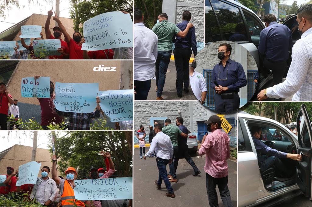 ¡Zafarrancho en la Villa Olímpica! Simpatizantes y empleados sacan corriendo a Salvador Nasralla y lo llaman ‘‘traidor’’