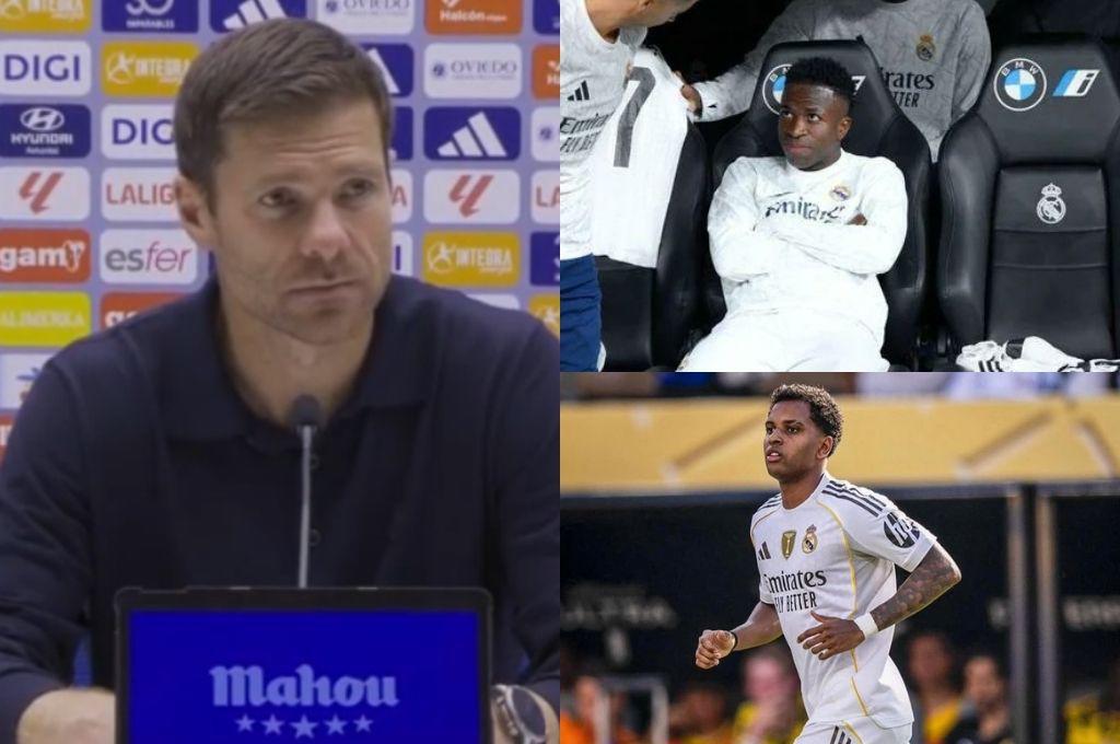 Xabi Alonso advierte a Vinicius por su suplencia y explica el futuro de Rodrygo en el Real Madrid: Haré cambios...