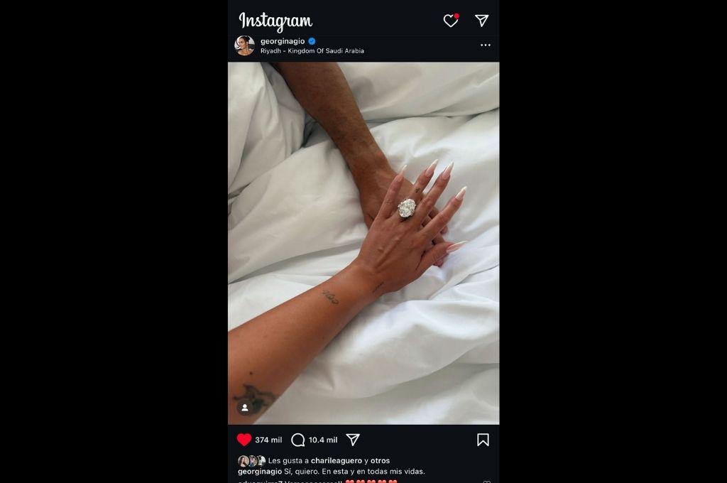 Cristiano Ronaldo le pidió matrimonio a Georgina Rodríguez: así fue la reacción de la modelo