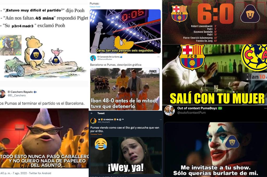 ¡Para morir de risa! Los memes despedazan a los Pumas de Dani Alves tras caer goleados por el Barcelona en el Camp Nou