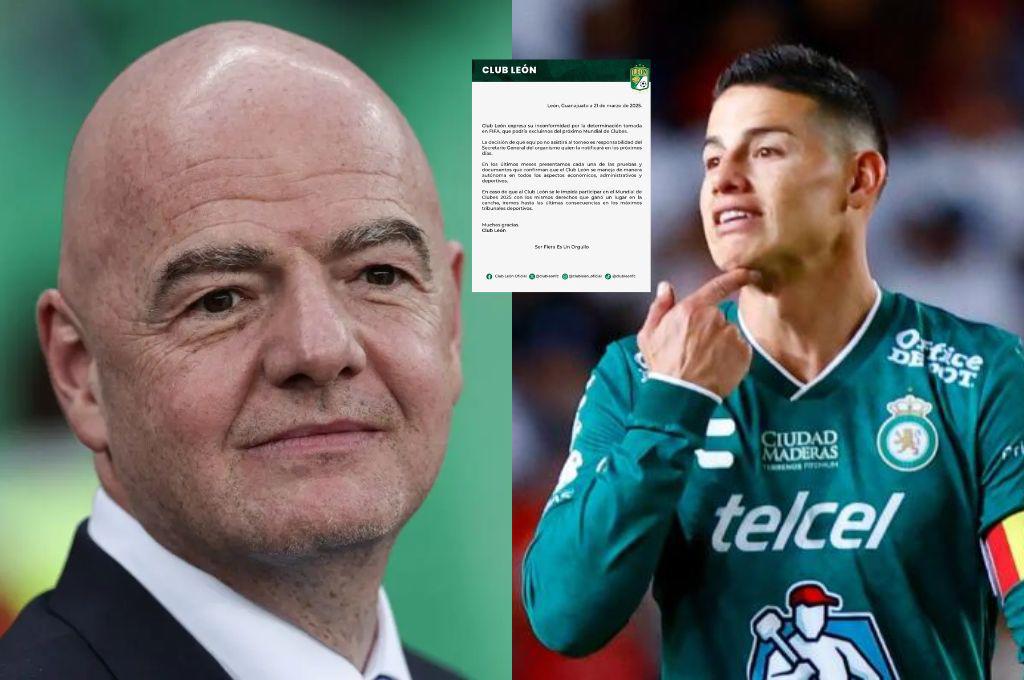 OFICIAL: FIFA dio la peor noticia al León de James Rodríguez y este puede ser su reemplazo en el Mundial de Clubes 2025