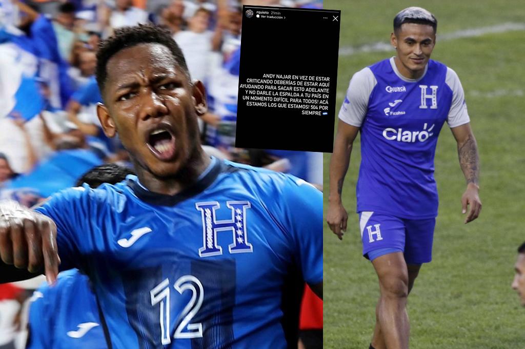 Romell Quioto se cansó y le respondió a Andy Najar:”Deberías estar aquí y no darle la espalda a tu país”