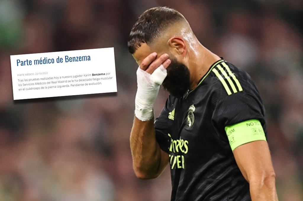 Benzema es baja de última hora: el comunicado oficial del Real Madrid sobre la lesión que sufre el capitán