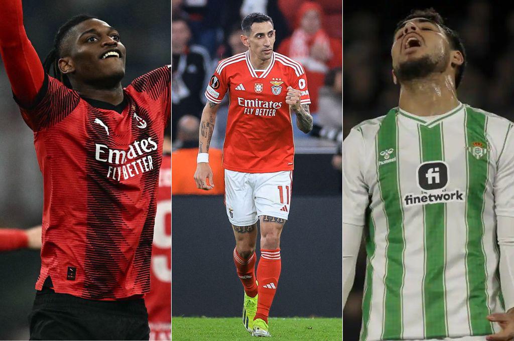 Playoff Europa League: Milan y el Benfica de Di María se acercan a octavos de final; Real Betis sufre duro revés