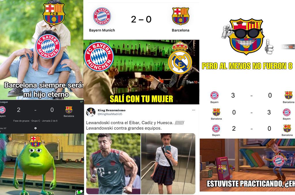 ¡No perdonan a Lewandowski! Los memes trituran al Barcelona tras sufrir otra derrota contra el Bayern en la Champions League
