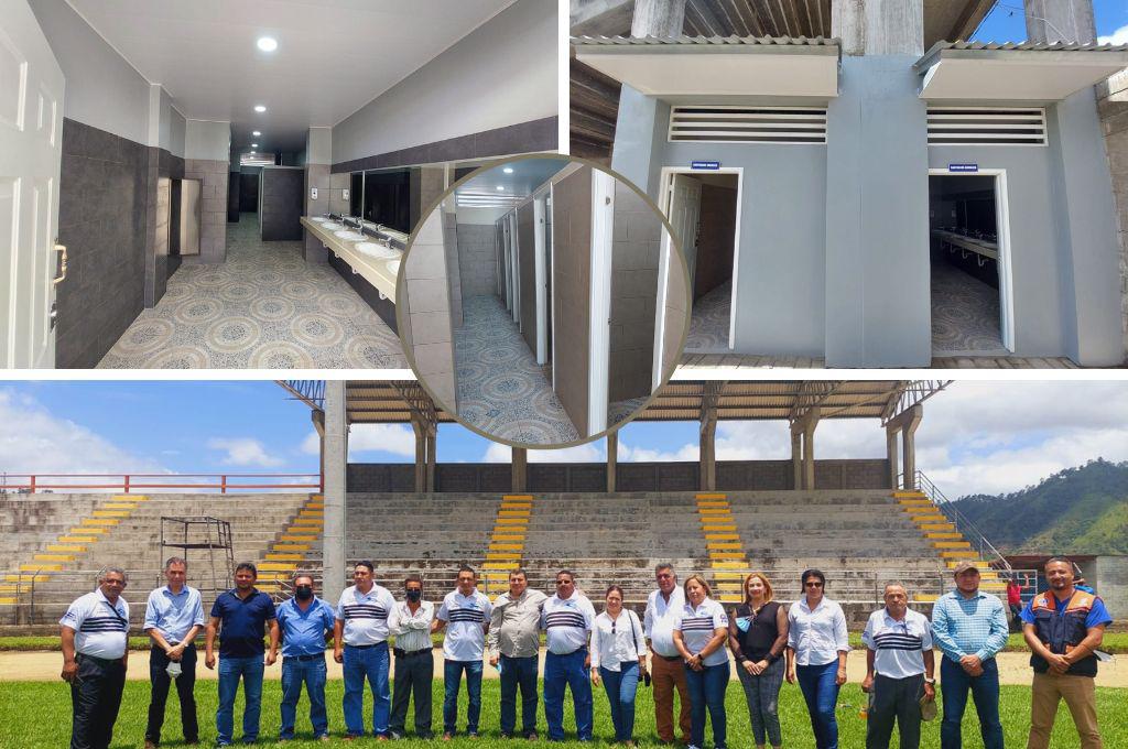 Lo techan e implementan baños: Así pulen el estadio Marcelo Tinoco de Danlí que será sede de Olimpia y Motagua en el Apertura