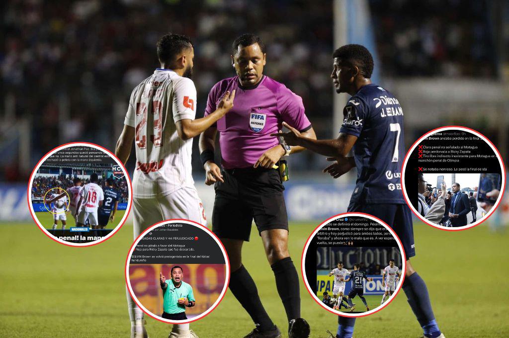“Arbitraje lamentable”, “quiso ser protagonista”: la reacción de la prensa tras los errores de Selvin Brown en el Motagua-Olimpia