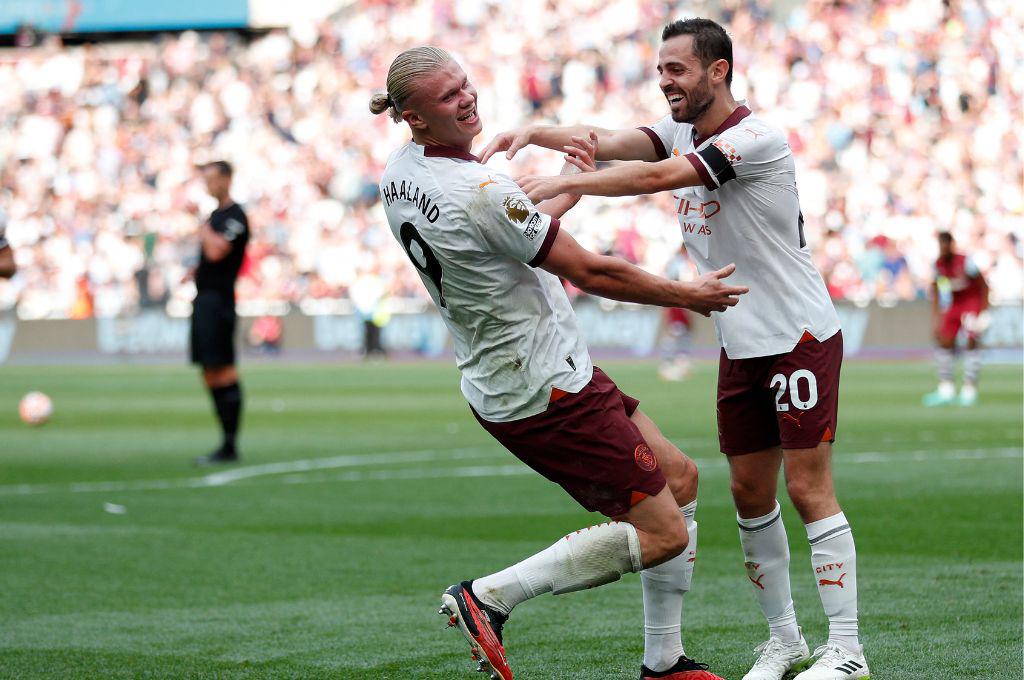 Manchester City vence al West Ham y mantiene el liderato de la Premier League de Inglaterra