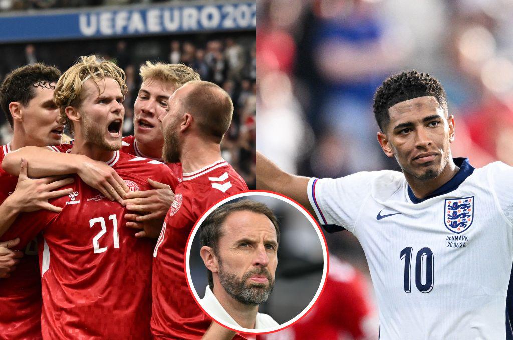 La Inglaterra de Bellingham no convence y empata ante Dinamarca en la segunda fecha del grupo C de la Eurocopa