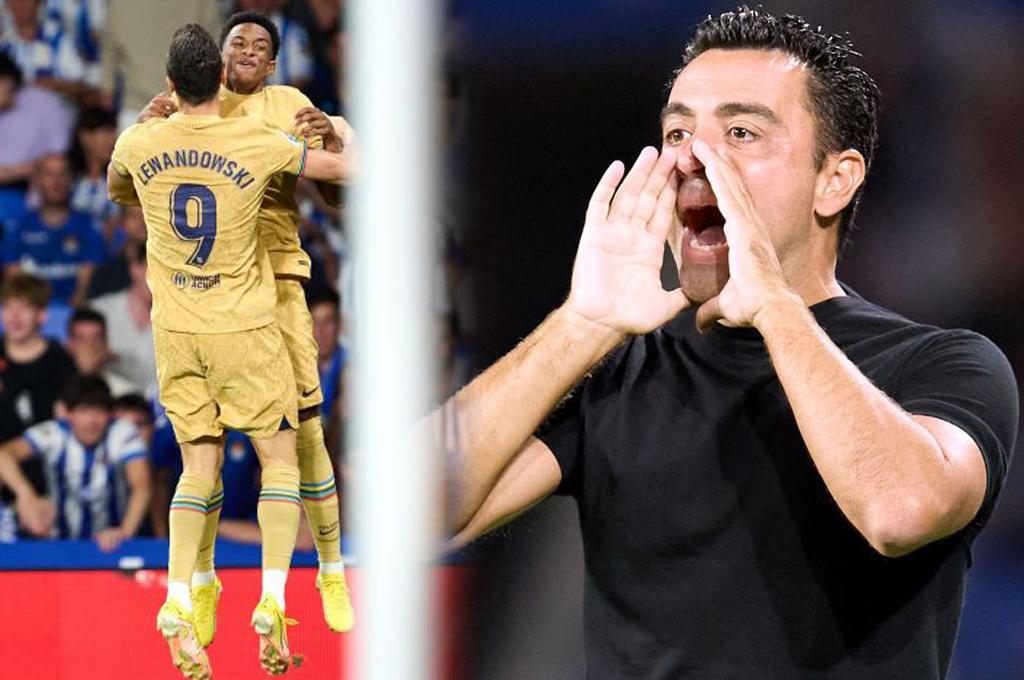 ¡Doblete del polaco! Barcelona golea a la Real Sociedad en Anoeta con una espectacular actuación de Lewandowski