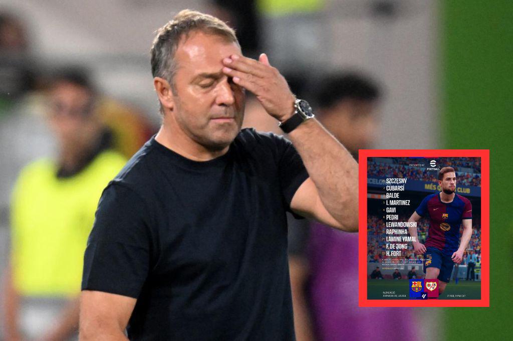 Flick se enojó y lo volvió a hacer: el jugador del Barca que se quedó en la banca por llegar tarde a la charla: “Es una decisión interna”